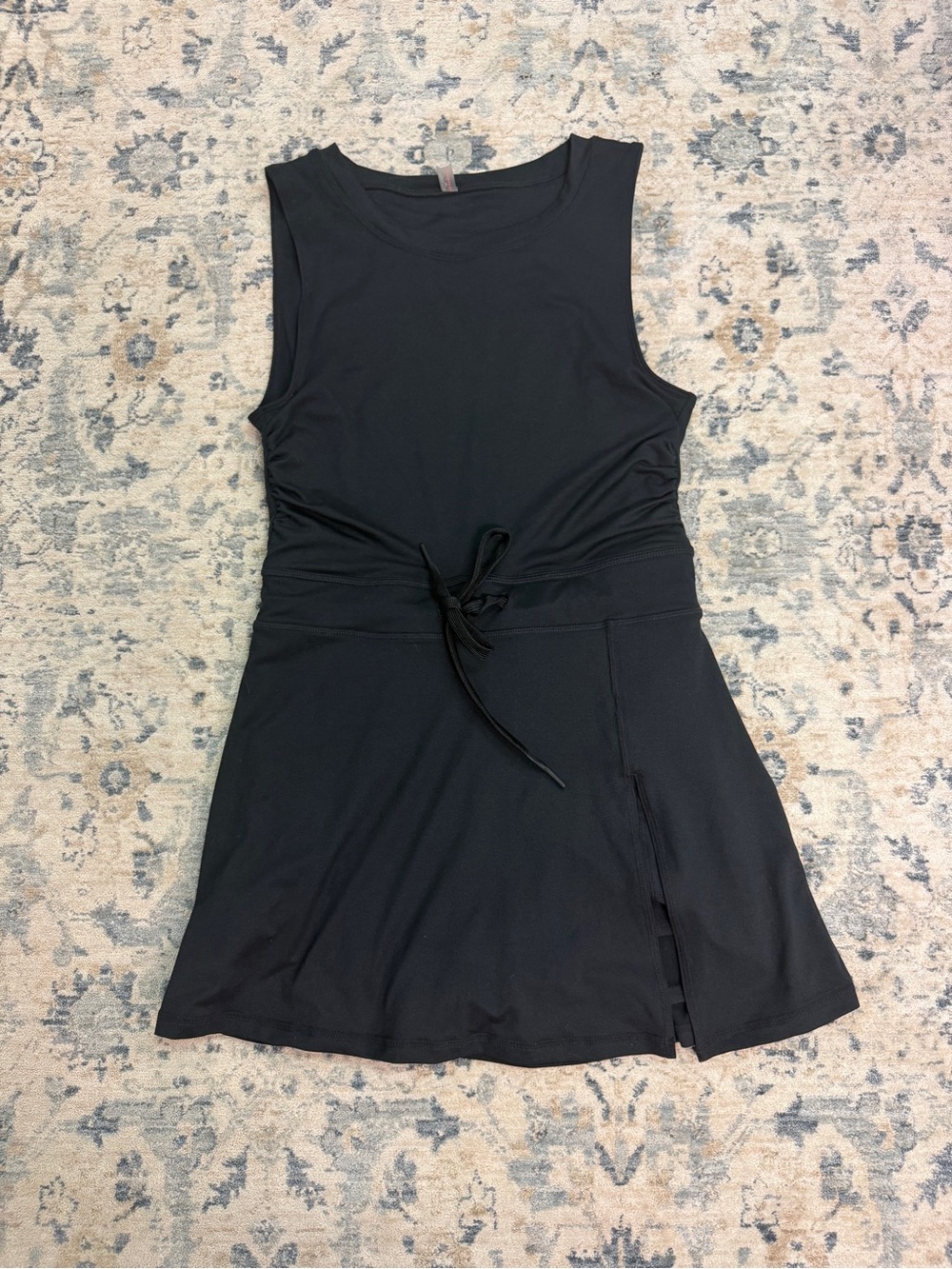 Free People Movement Black Open Back Exercise Dress Built-in Shorts Womens Med